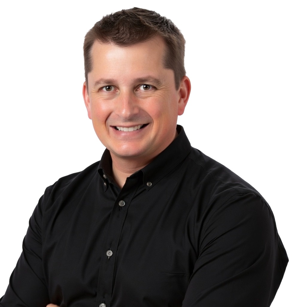 Ryan Weckerly professional headshot in black button down shirt